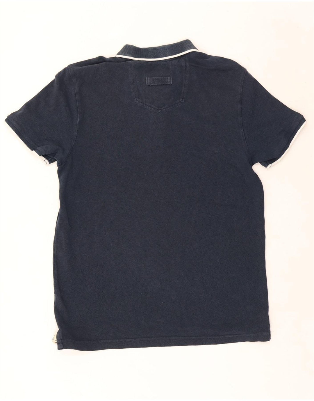 Fat Face Mens Polo Shirt Medium Navy Blue Cotton