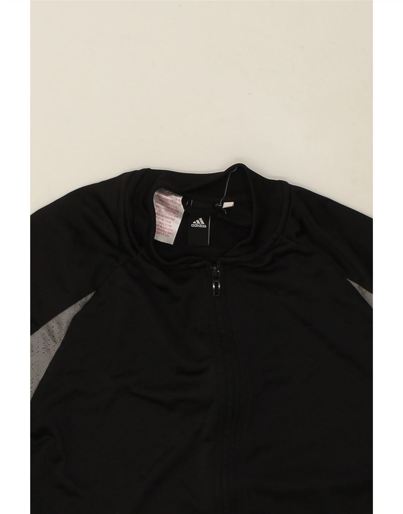 ADIDAS Boys Graphic Tracksuit Top Jacket 12-13 Years Black Colourblock | Vintage Adidas | Thrift | Second-Hand Adidas | Used Clothing | Messina Hembry 