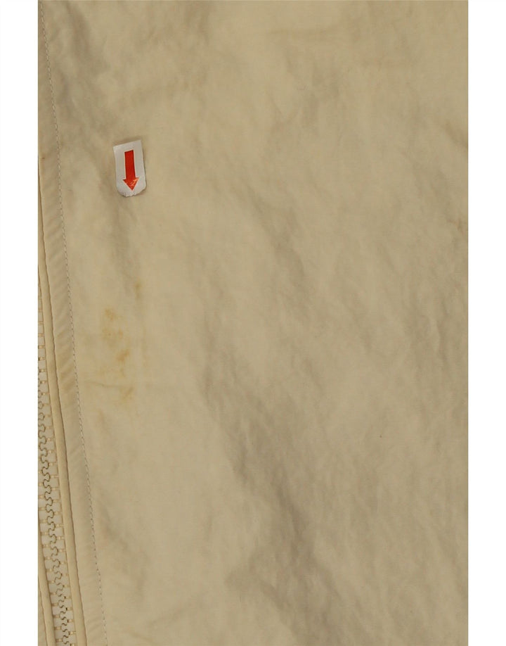 Zara Womens Hooded Oversized Padded Gilet UK 16 Large Beige Polyamide