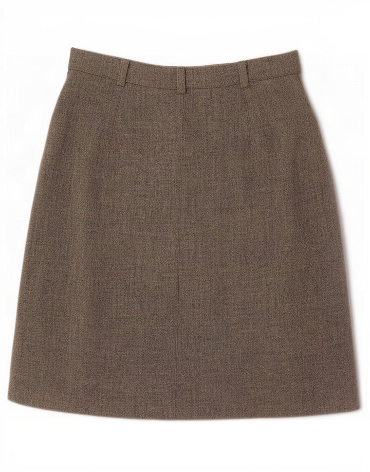 New Penny Womens A-Line Skirt UK 10 Small W26 Grey Wool