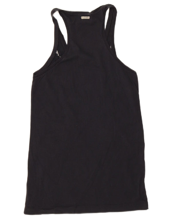 Diesel Womens Sleeveless Tunic Top UK 8 Small Navy Blue