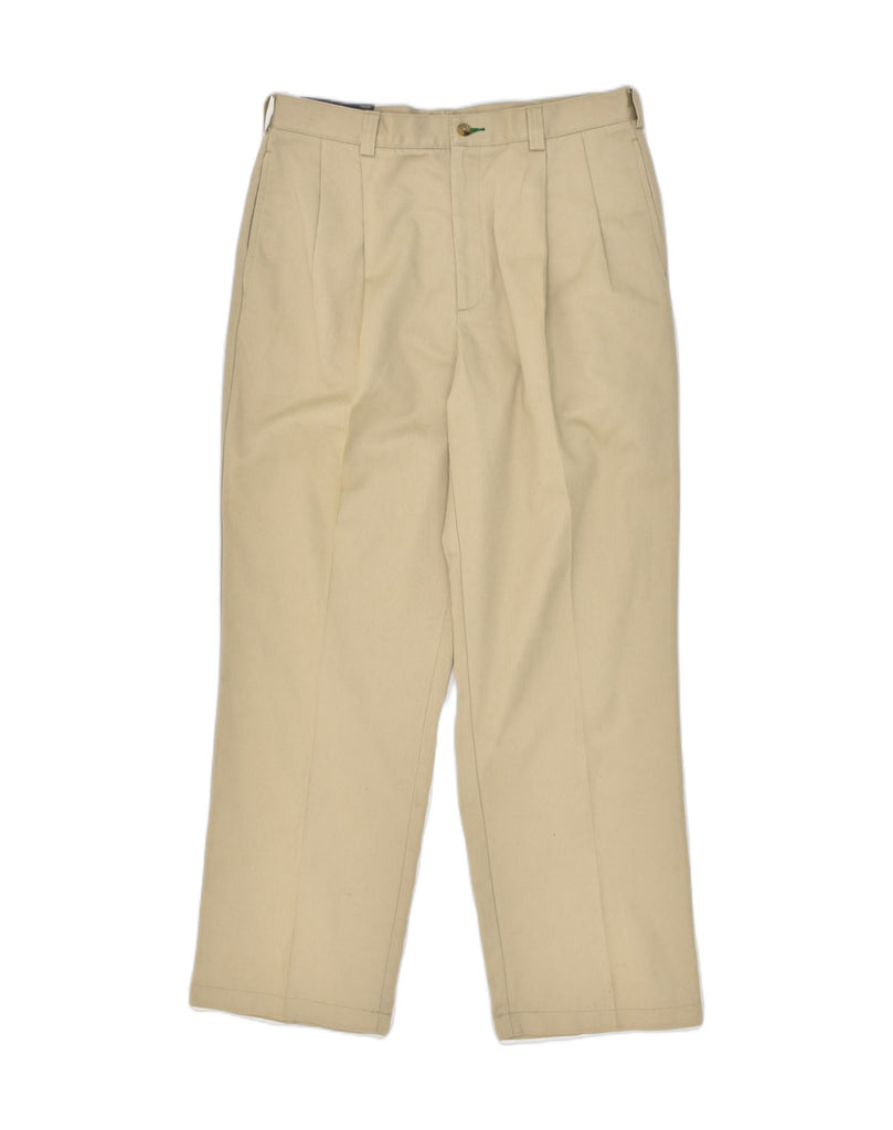 TOMMY HILFIGER Mens Pegged Casual Trousers W34 L30  Beige Cotton | Vintage Tommy Hilfiger | Thrift | Second-Hand Tommy Hilfiger | Used Clothing | Messina Hembry 