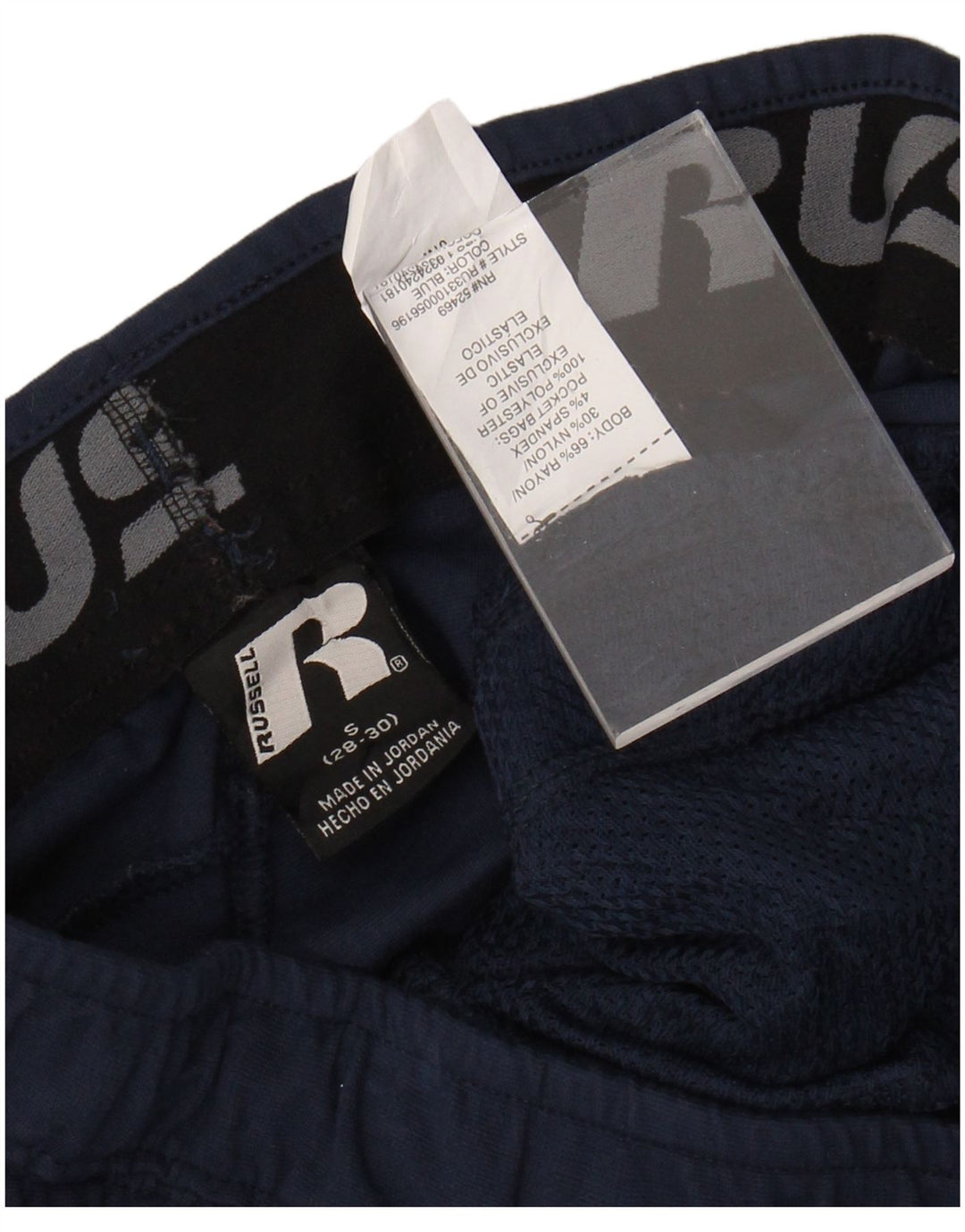 RUSSELL ATHLETIC Womens Tracksuit Trousers Small  Navy Blue Rayon