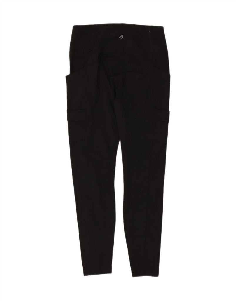 EDDIE BAUER Womens Cargo Leggings UK 12 Medium  Black Polyester Vintage Eddie Bauer and Second-Hand Eddie Bauer from Messina Hembry 