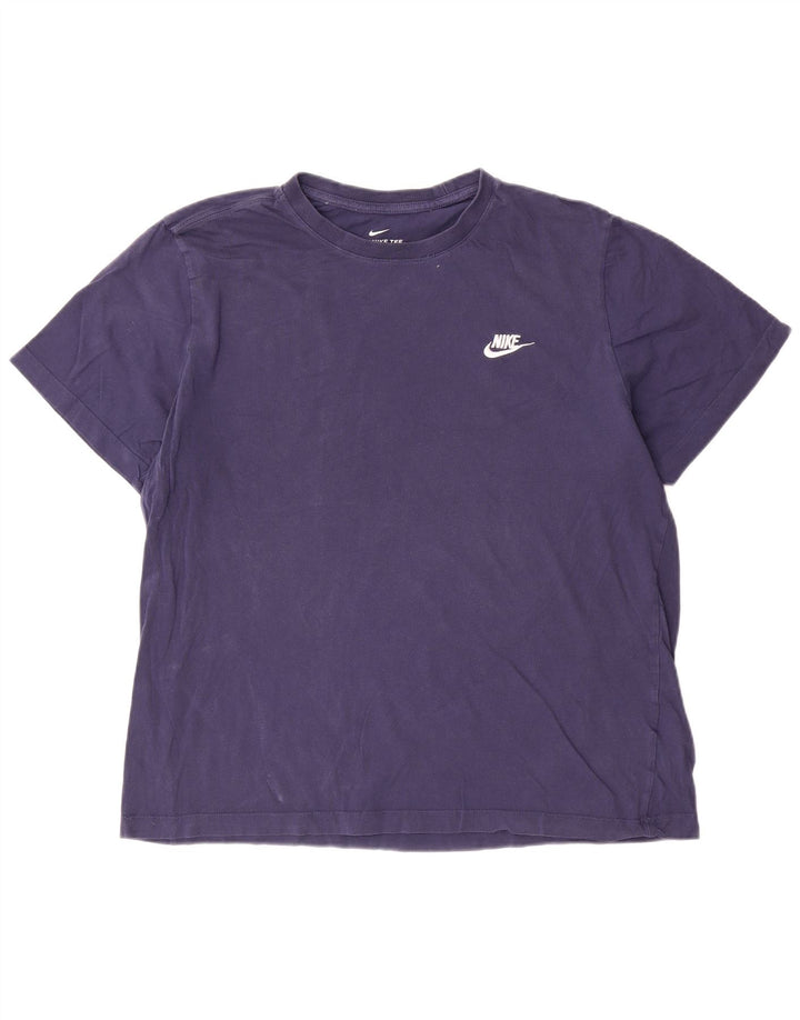 Nike Mens T-Shirt Top XL Navy Blue Cotton