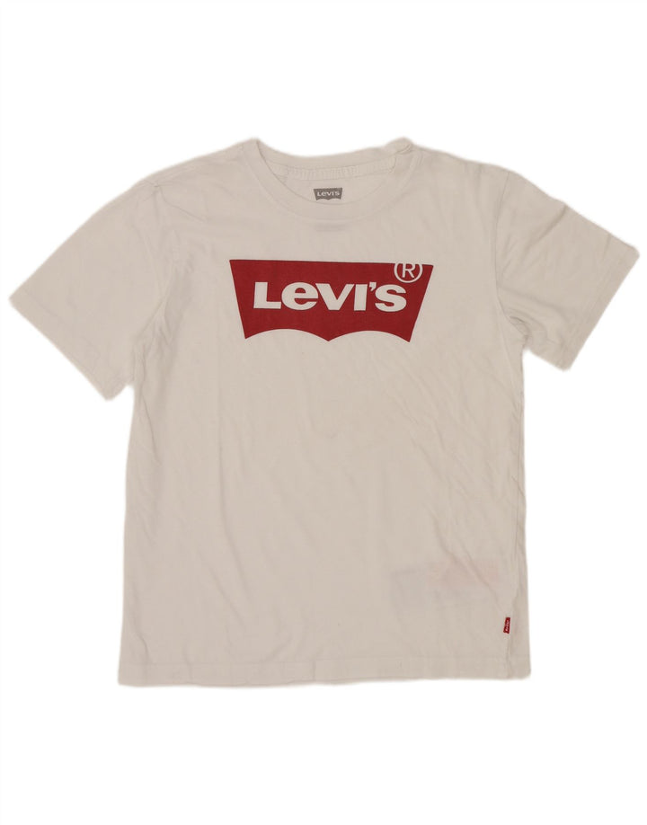 Levi's Boys Graphic T-Shirt Top 13-14 Years White Cotton