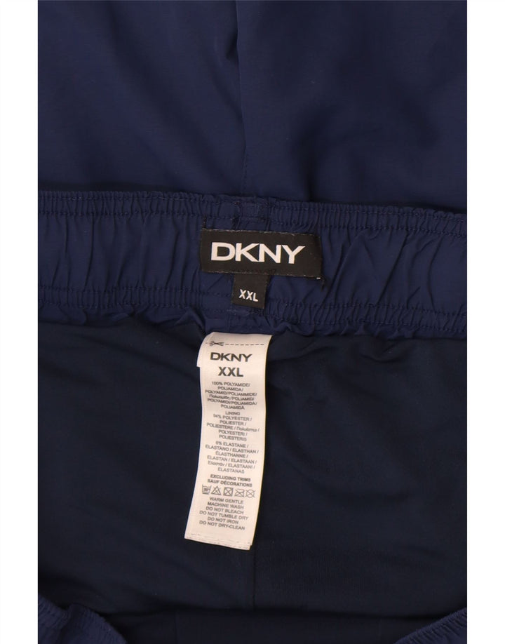Dkny Mens Graphic Swimming Shorts 2XL  Navy Blue Polyamide