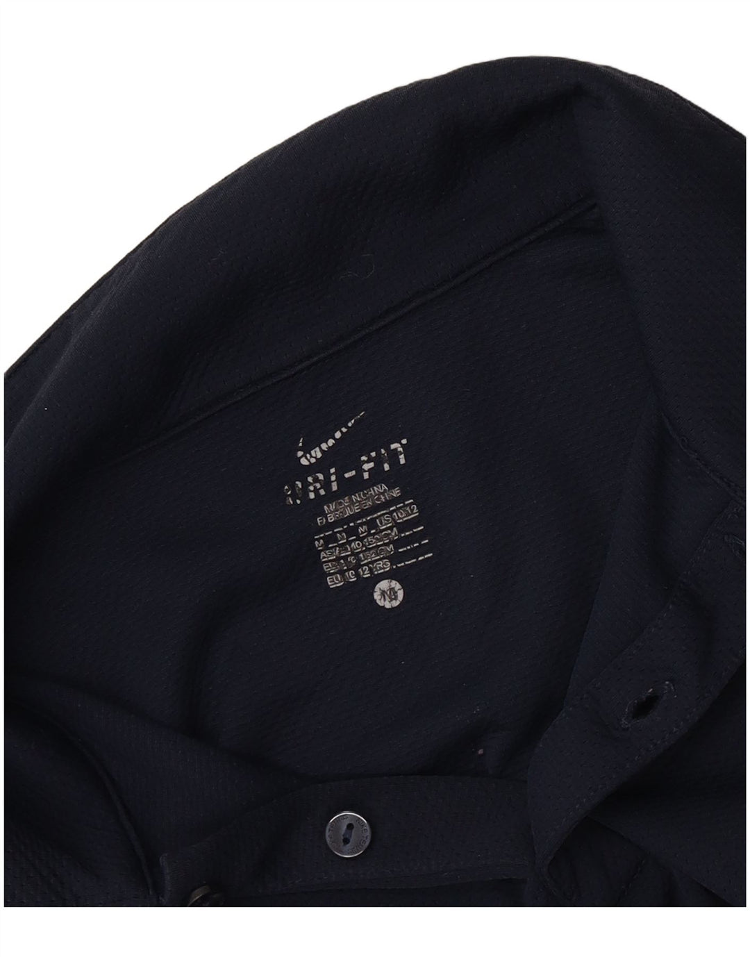 Nike Boys Dri Fit Polo Shirt 10-11 Years Medium Navy Blue