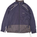 DIADORA Mens Tracksuit Top Jacket UK 40 Medium Navy Blue Colourblock