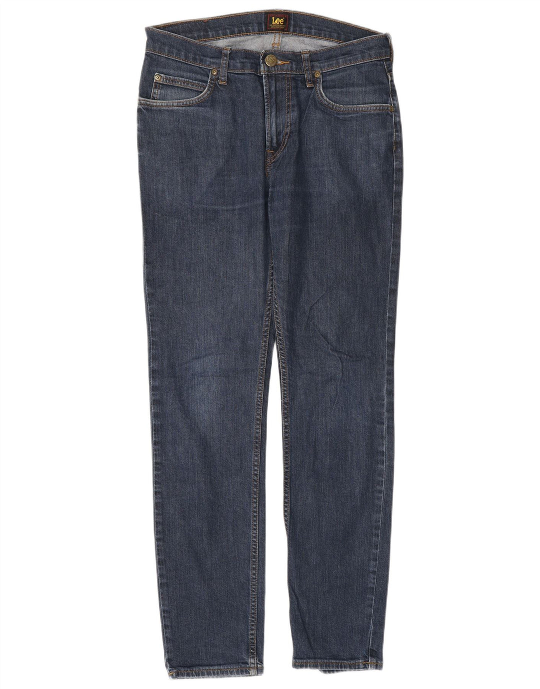 Lee Mens Rider Slim Jeans W30 L32 Navy Blue Cotton