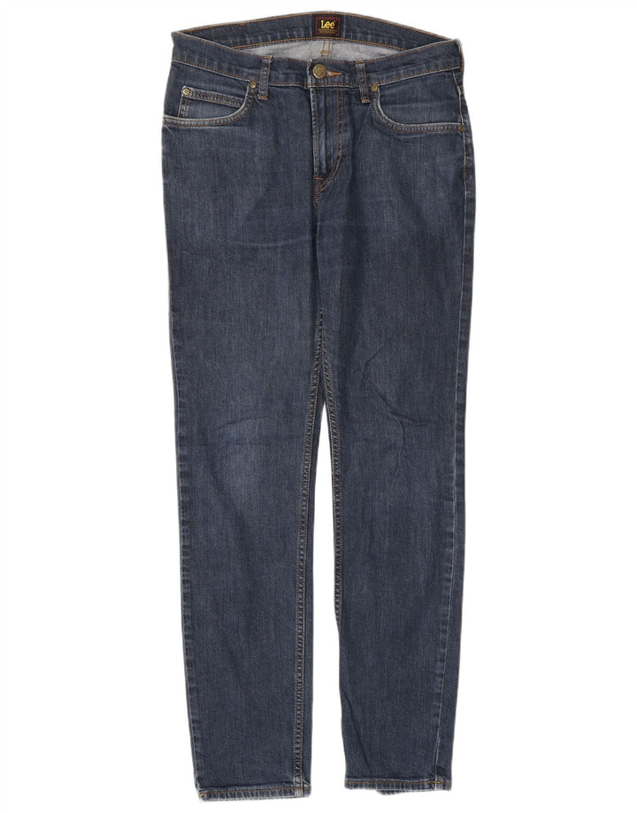 Lee Mens Rider Slim Jeans W30 L32 Navy Blue Cotton