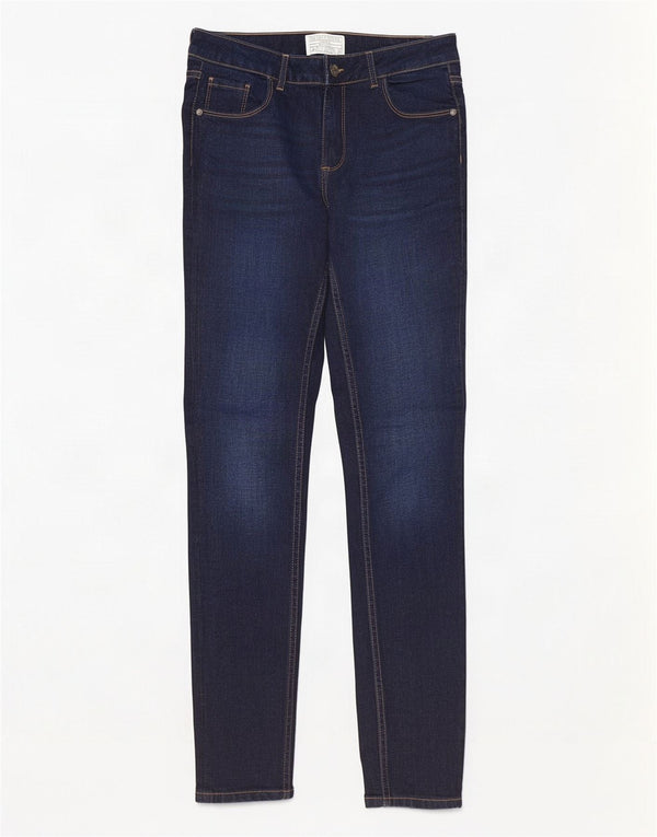 Fat Face Womens Skinny Jeans UK 6 XS W28 L29 Navy Blue Cotton