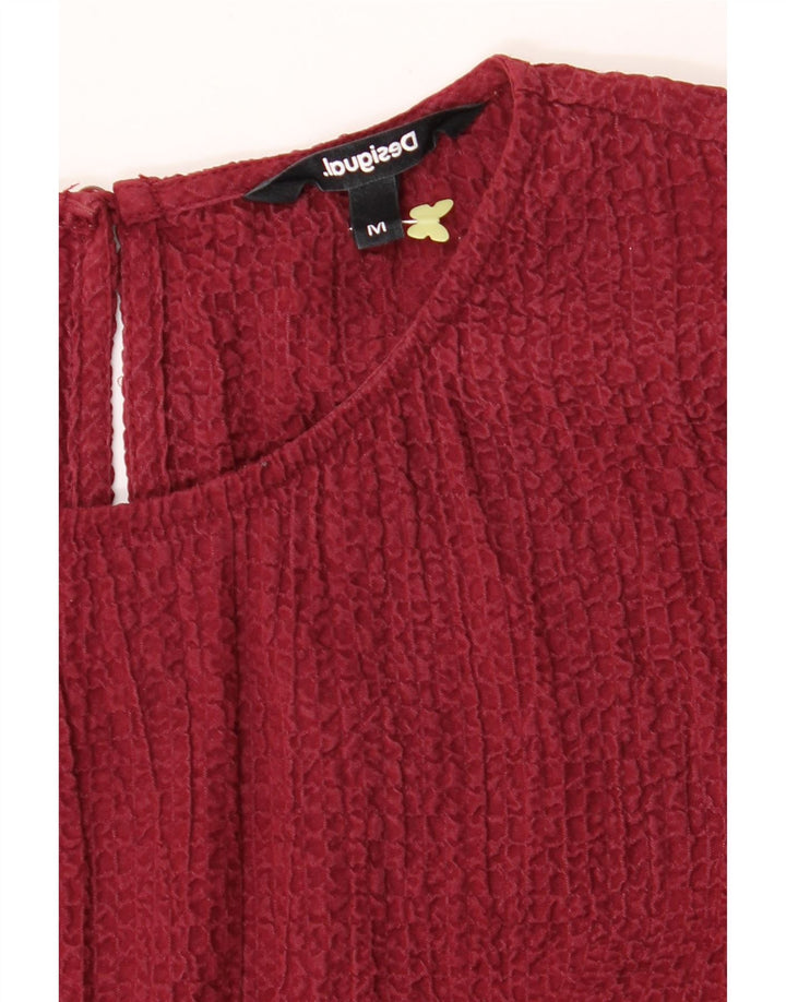 DESIGUAL Womens Maxi Dress UK 12 Medium Maroon Vintage Desigual and Second-Hand Desigual from Messina Hembry 