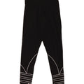 Adidas Womens Graphic Leggings UK 8 Small Black Cotton