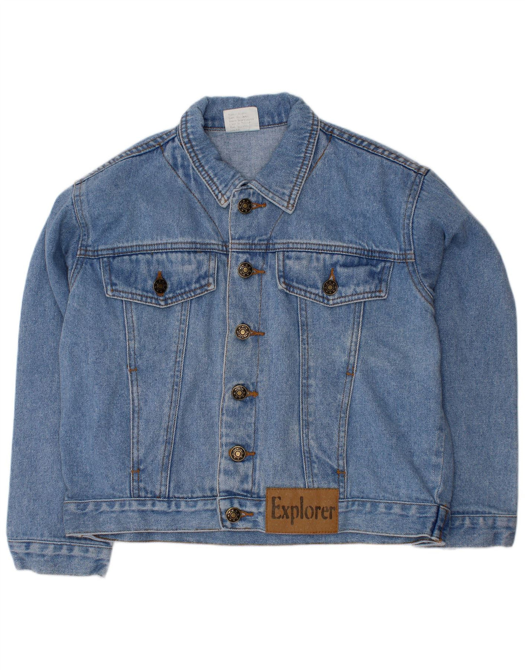 EXPLORER Boys Denim Jacket 8-9 Years Blue Cotton