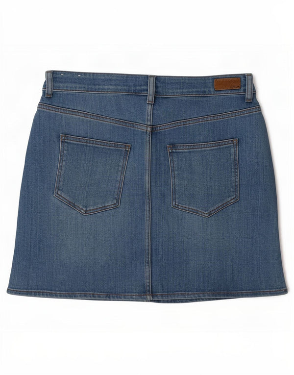 Fat Face Womens Hope Mini Denim Skirt UK 12 Medium W32 Blue Cotton