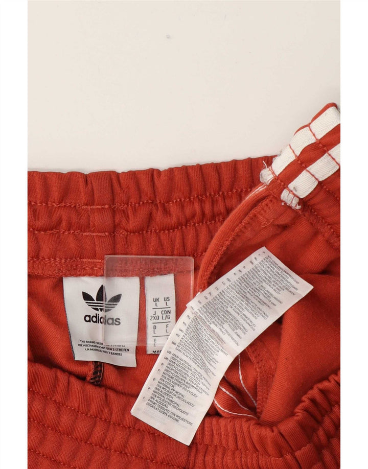 Adidas Mens Tracksuit Trousers Joggers Large Brown Polyester