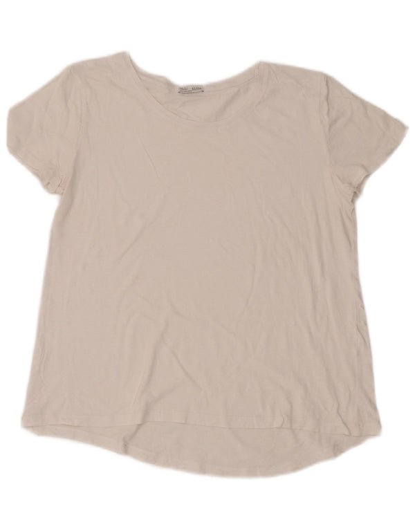Zara Womens T-Shirt Top UK 14 Medium White