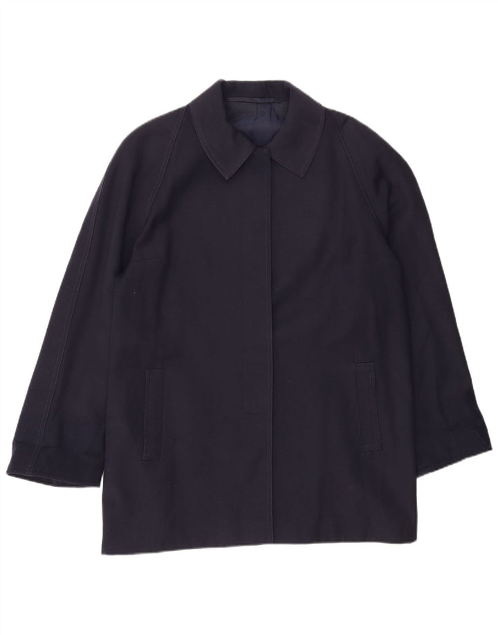 Vintage Womens Overcoat UK 18 XL Navy Blue