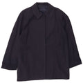 Vintage Womens Overcoat UK 18 XL Navy Blue