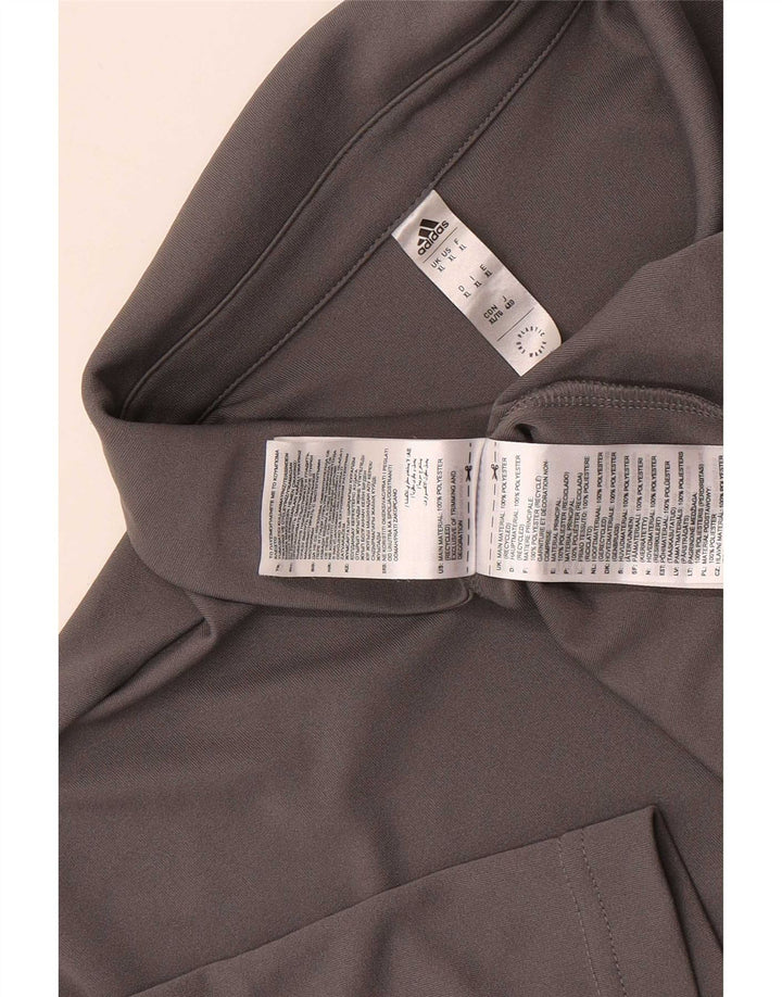 Adidas Mens Aeroready Polo Shirt XL Grey Polyester
