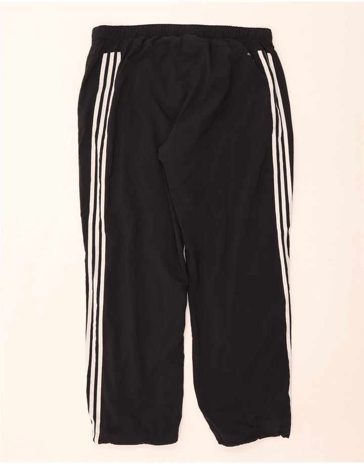 Adidas Mens Climalite Tracksuit Trousers Joggers 2XL Black Polyester