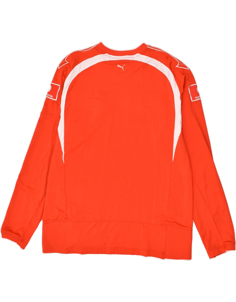 PUMA Mens Graphic Top Long Sleeve XL Orange Polyester | Vintage Puma | Thrift | Second-Hand Puma | Used Clothing | Messina Hembry 