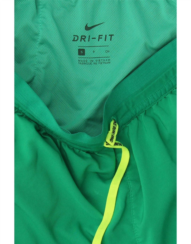 NIKE Mens Sport Shorts UK 10 Small Green Vintage Nike and Second-Hand Nike from Messina Hembry 