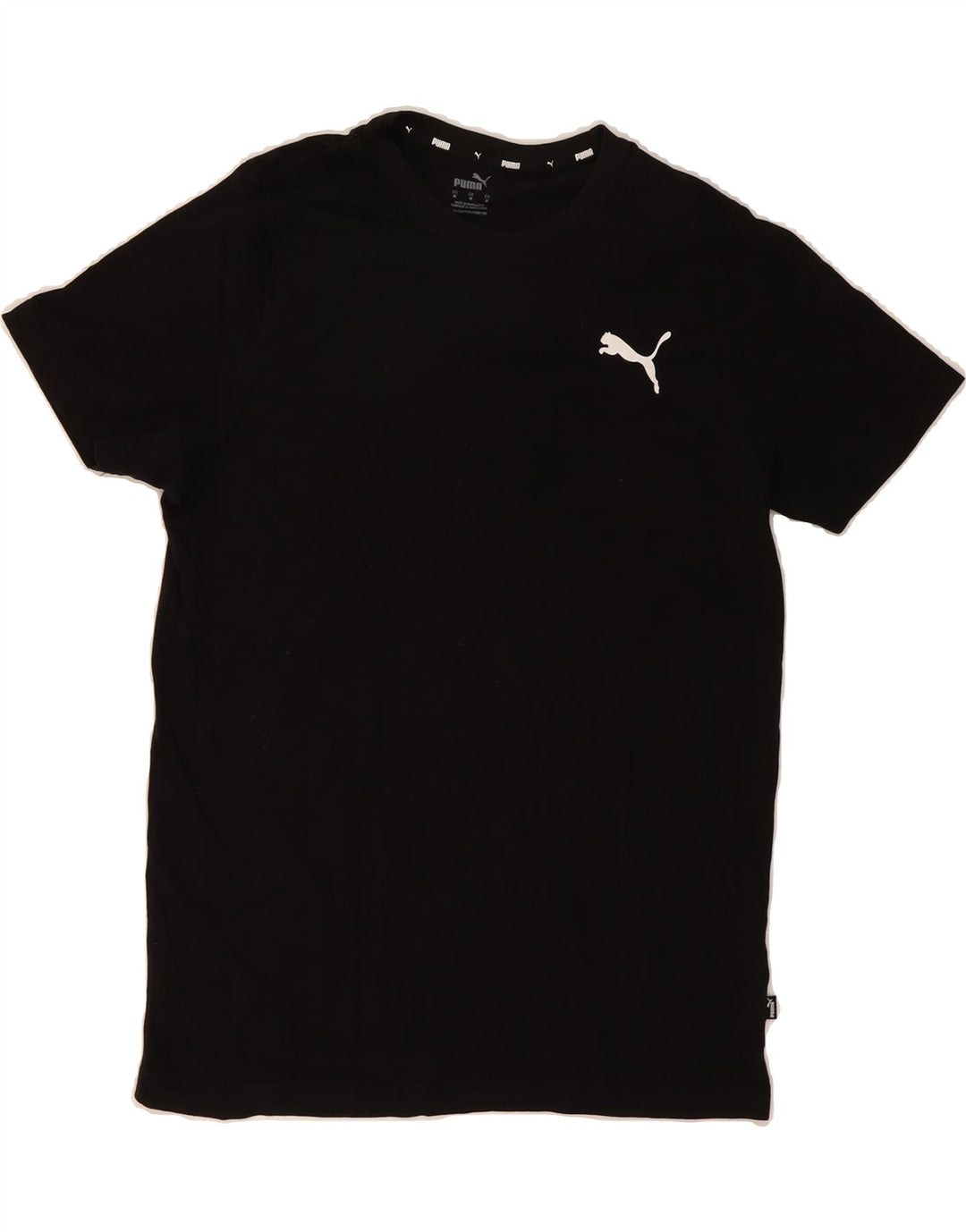 PUMA Mens T-Shirt Top Medium Black Cotton Vintage Puma and Second-Hand Puma from Messina Hembry 