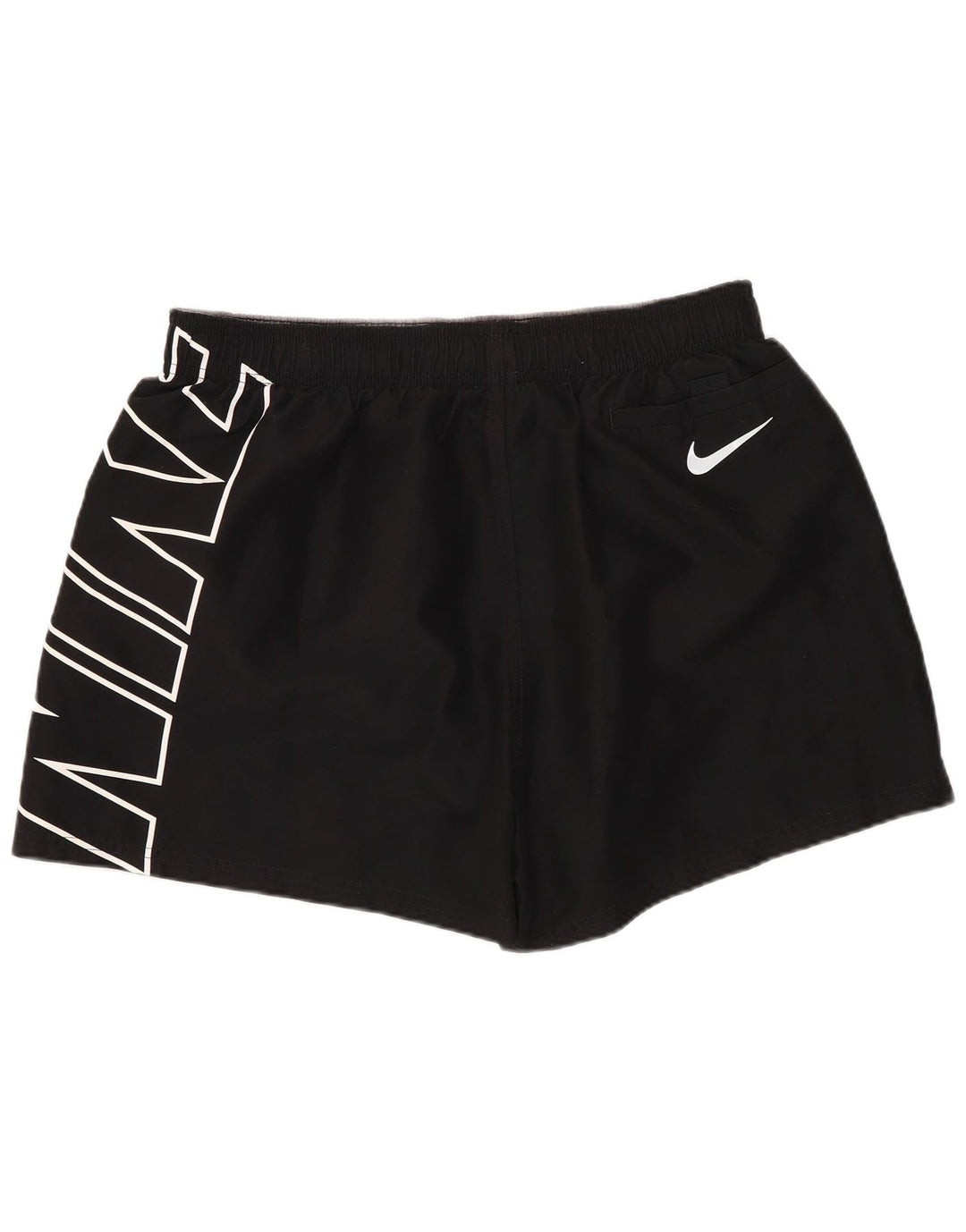 NIKE Mens Graphic Swimming Shorts Large  Black Polyester