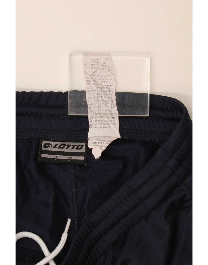 Lotto Womens Tracksuit Trousers UK 14 Large Navy Blue Polyester