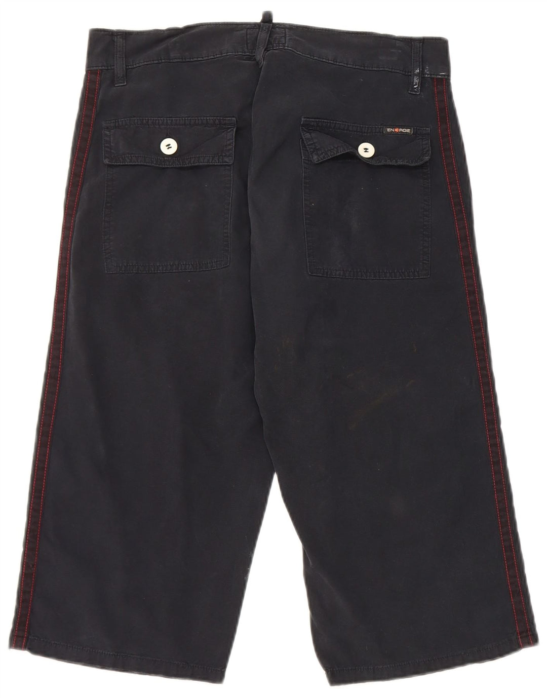 Energie Mens Bermuda Shorts W30 Medium Navy Blue Cotton