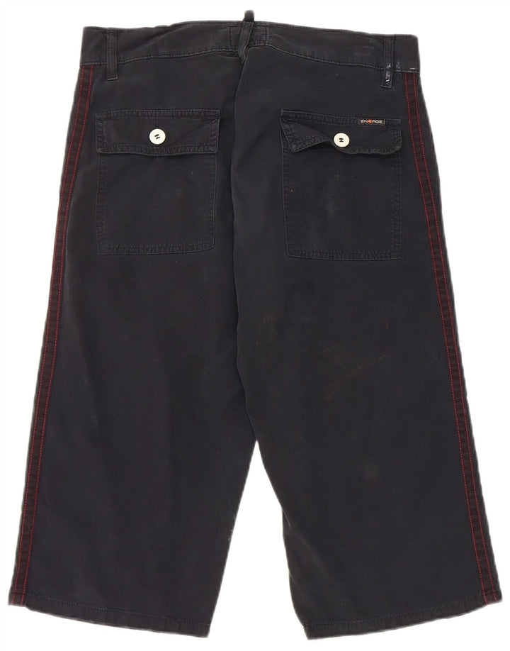 Energie Mens Bermuda Shorts W30 Medium Navy Blue Cotton