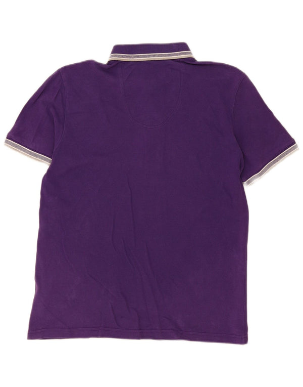 Hugo Boss Mens Polo Shirt Medium Purple Cotton