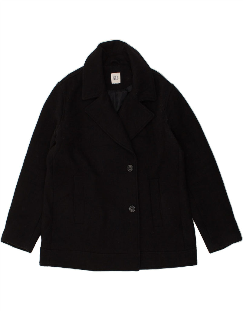 GAP Womens Overcoat UK 18 XL Black Wool | Vintage Gap | Thrift | Second-Hand Gap | Used Clothing | Messina Hembry 