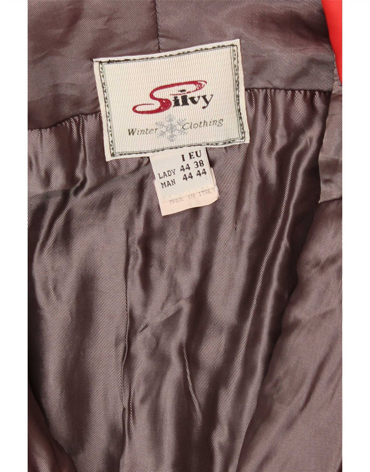 Silvy Womens Loose Fit Hooded Ski Jumpsuit IT 44 Medium Red Winter