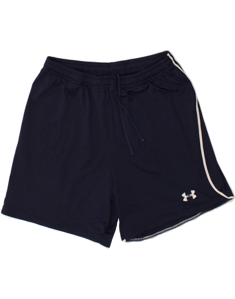 UNDER ARMOUR Mens Sport Shorts Large Navy Blue | Vintage Under Armour | Thrift | Second-Hand Under Armour | Used Clothing | Messina Hembry 