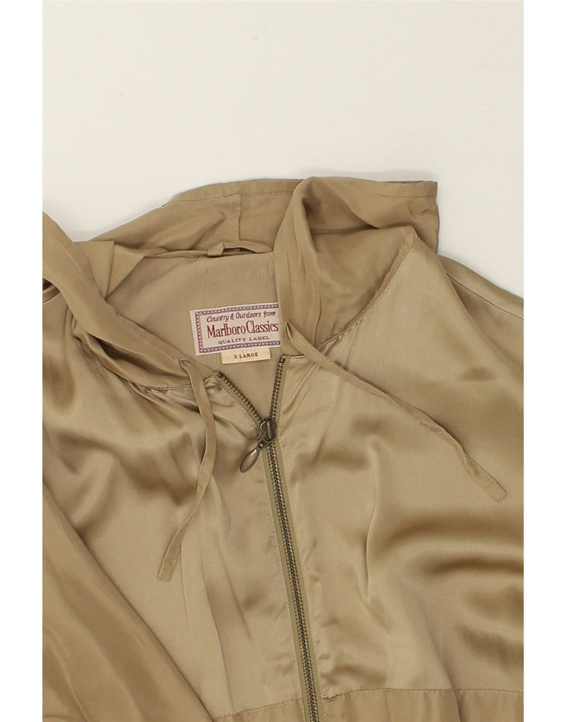 MARLBORO CLASSICS Womens Hooded Tracksuit Top Jacket UK 18 XL Beige | Vintage Marlboro Classics | Thrift | Second-Hand Marlboro Classics | Used Clothing | Messina Hembry 