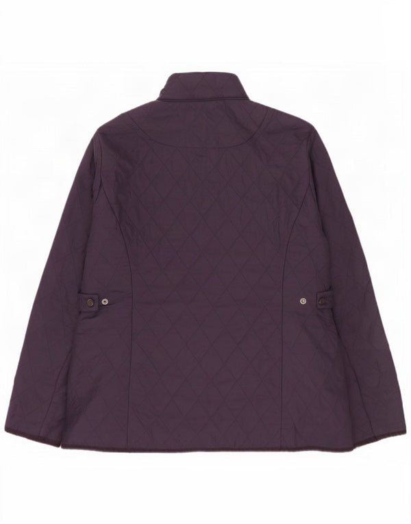 Barbour Womens Quilted Jacket UK 16 Large Navy Blue