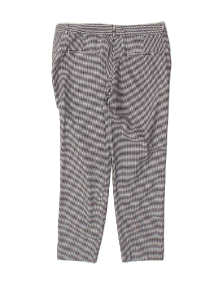 MASSIMO DUTTI Womens Chino Trousers EU 42 Large W32 L26 Grey Houndstooth Vintage Massimo Dutti and Second-Hand Massimo Dutti from Messina Hembry 