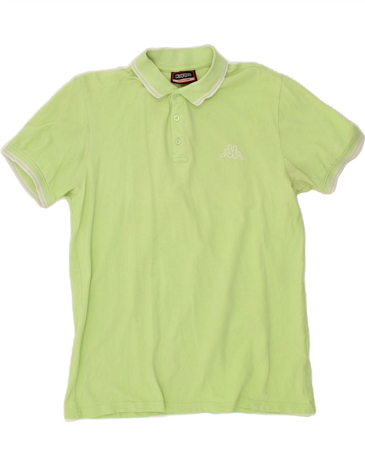 KAPPA Mens Polo Shirt Medium Green Cotton Vintage Kappa and Second-Hand Kappa from Messina Hembry 