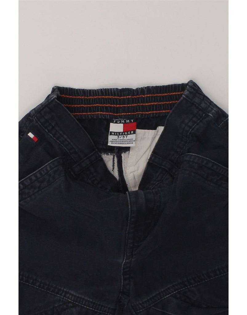 TOMMY HILFIGER Boys Straight Cargo Trousers 2-3 Years W20 L13  Navy Blue | Vintage Tommy Hilfiger | Thrift | Second-Hand Tommy Hilfiger | Used Clothing | Messina Hembry 