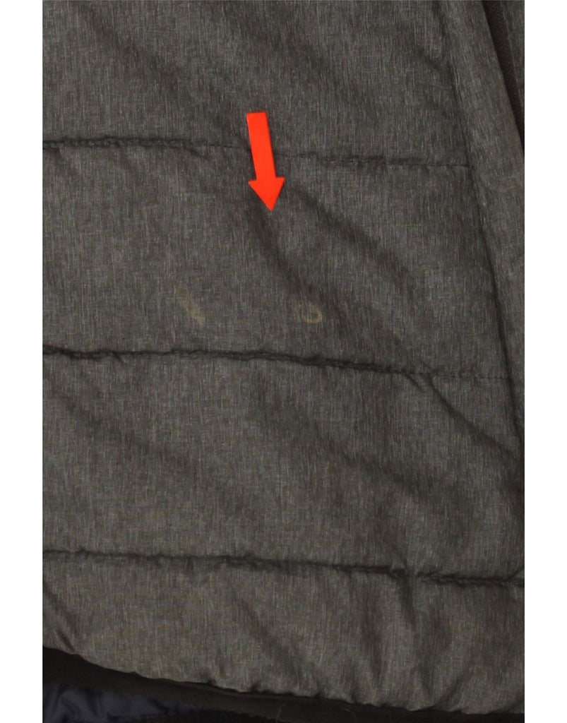 LEVI'S Mens Hooded Padded Jacket UK 36 Small Grey Polyester Vintage Levi's and Second-Hand Levi's from Messina Hembry 