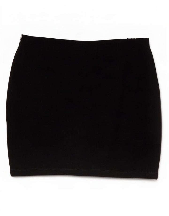 Zara Womens Trafaluc Mini Skirt Medium W28 Black Cotton