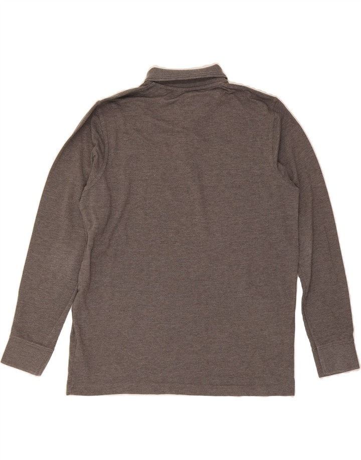 PIERRE CARDIN Mens Regular Fit Long Sleeve Polo Shirt Large Grey Polyester Vintage Pierre Cardin and Second-Hand Pierre Cardin from Messina Hembry 