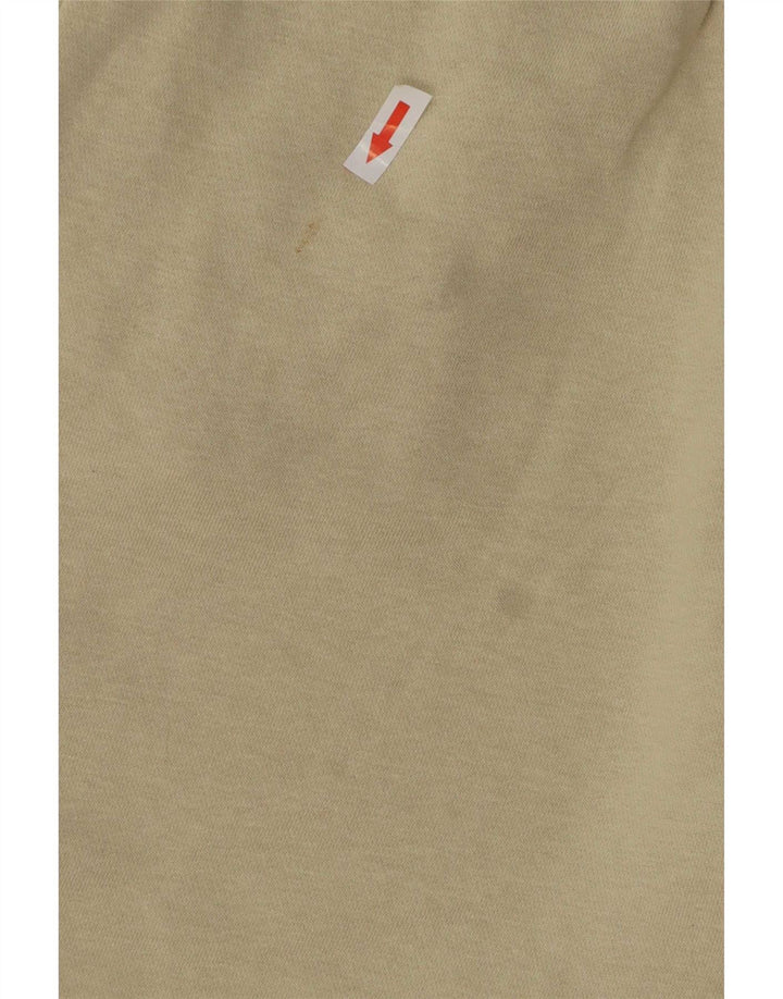 Nike Womens Tracksuit Trousers Joggers UK 12 Medium Beige Cotton