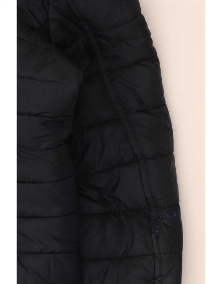 Joules Womens Hooded Padded Coat UK 16 Large Navy Blue Polyester