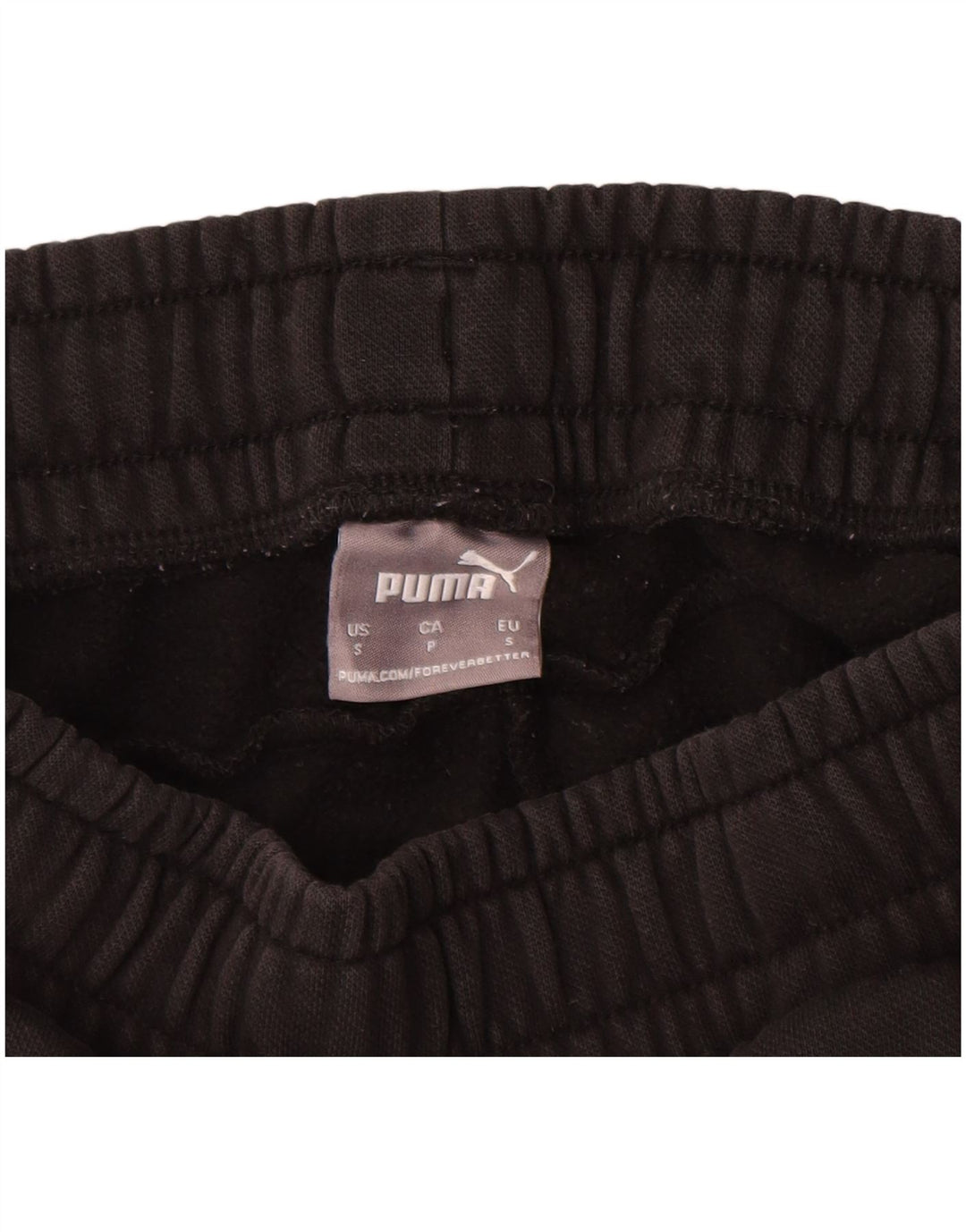 PUMA Mens Tracksuit Trousers Joggers Small Black Cotton
