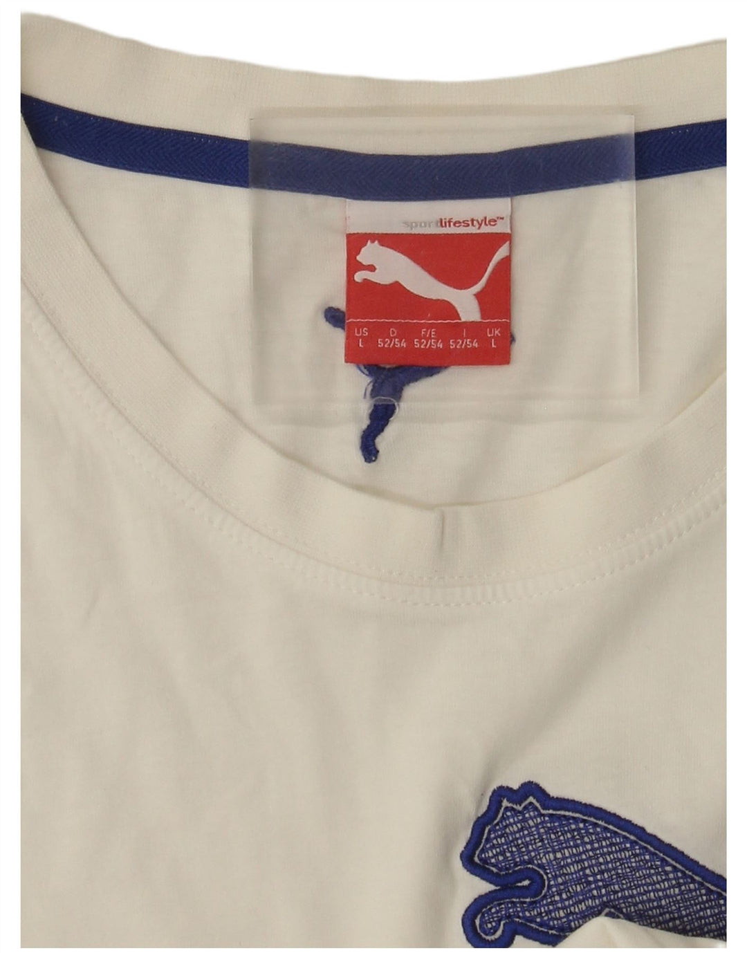 Puma Mens Graphic T-Shirt Top Large White