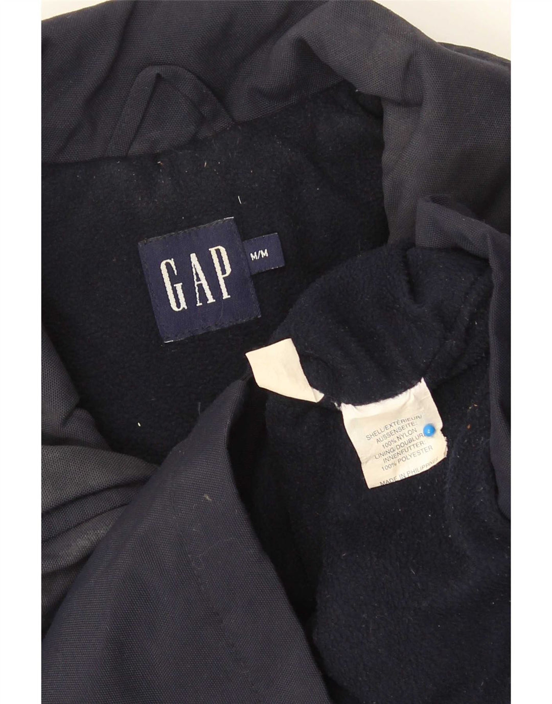 Gap Mens Windbreaker Jacket UK 38 Medium Navy Blue Nylon